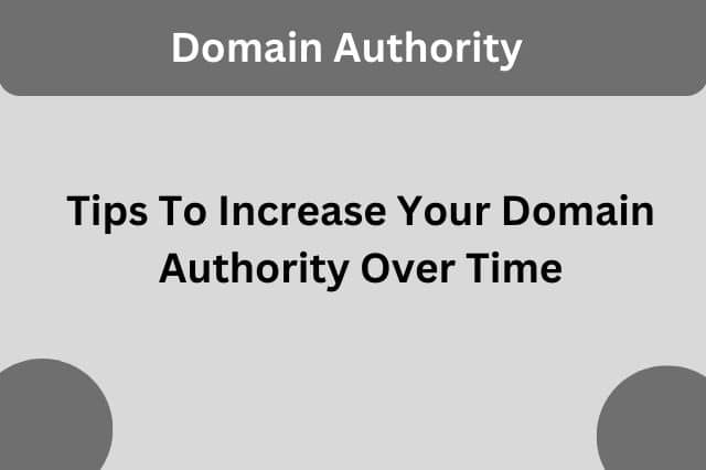domain authority over time